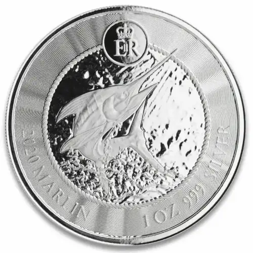 2020 1oz Scottsdale Mint Cayman Islands Marlin .999 Silver Coin