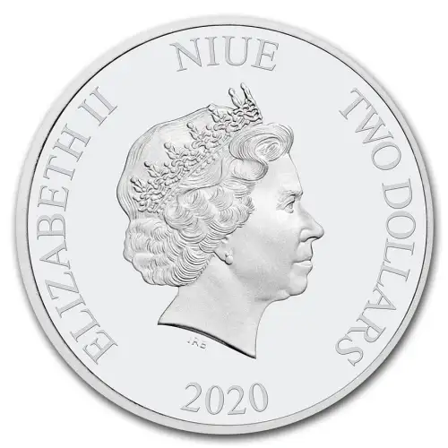 2020 Niue 1oz $2 Star Wars: Boba Fett .999 Silver (2)