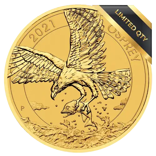 2021 1/4oz Australian Perth Mint Osprey .9999 Gold Coin