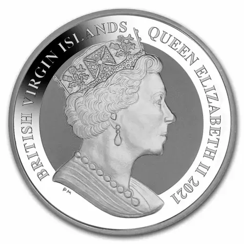 2021 1 oz BVI Flamingo Reverse Frosted .999 Silver BU  (2)