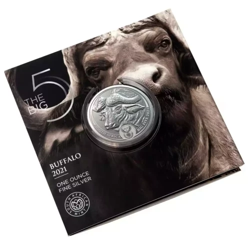 2021 1 oz South Africa Big Five Buffalo .999 Silver Coin BU