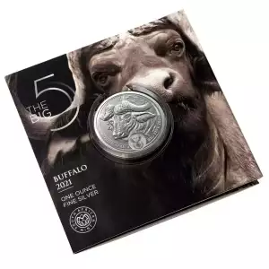 2021 1 oz South Africa Big Five Buffalo .999 Silver Coin BU