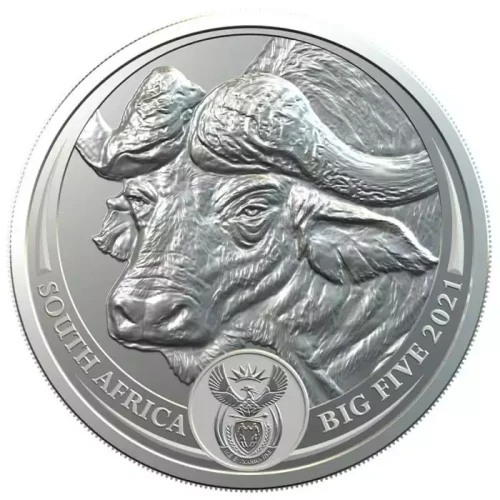 2021 1 oz South Africa Big Five Buffalo .999 Silver Coin BU (3)