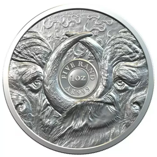 2021 1 oz South Africa Big Five Buffalo .999 Silver Coin BU (4)