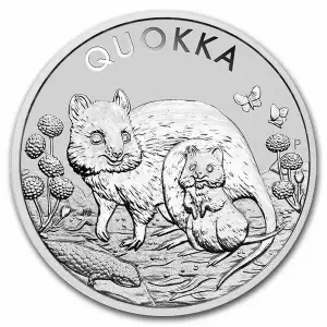 2021 1oz Australia Perth Mint .9999 Silver Quokka Coin