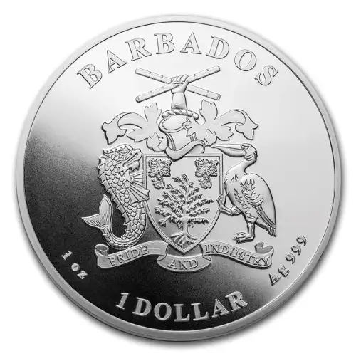 2021 1oz Barbados Caribbean Pelican .999 Silver Bu Coin [DUPLICATE for #559889] (2)
