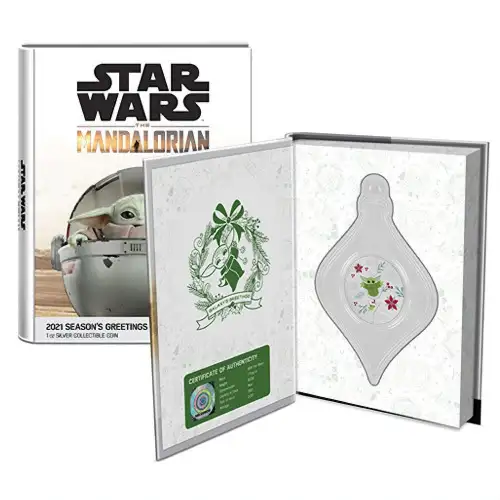 2021 1oz Niue Seasons Greetings: The Mandalorian .999 Silver Coin  (2)