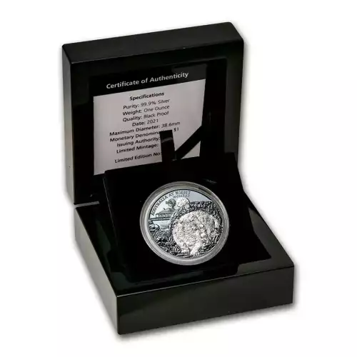 2021 1oz Perth Mint .9999 Silver Proof Australia at Night (Wombat) Coins