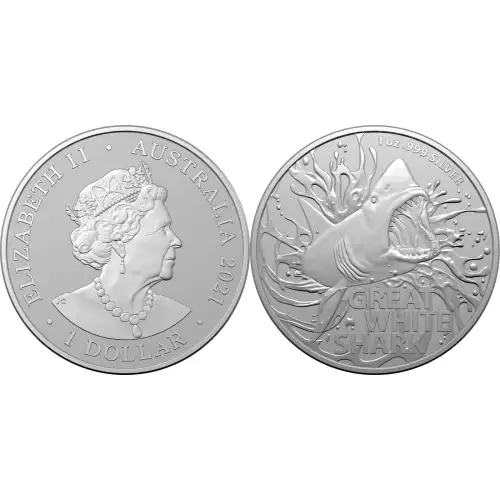 2021 1oz RAM Great White Shark .999 Silver  (2)