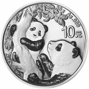 2021 30g Chinese Panda .999 Silver Coin