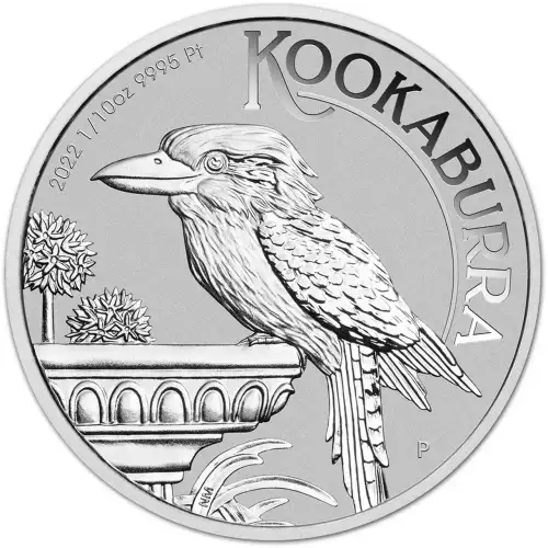 2022 1/10oz Australia Perth Mint .9995 Platinum Kookaburra Coin