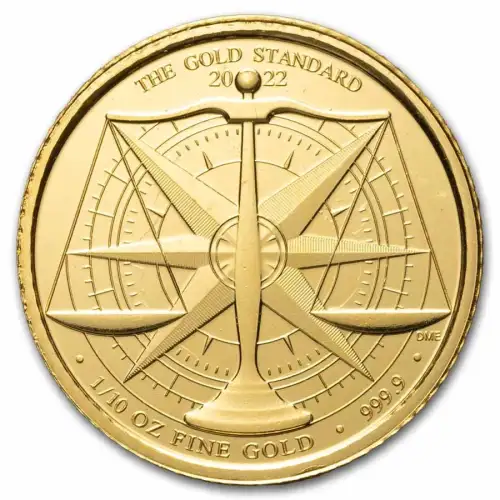 2022 1/10oz Great Britain: The Gold Standard .9999 Gold Coin