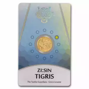 2022 1/10oz Zi: Sin Tigris .999 Gold Coin in Assay (2)