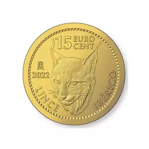 2022 1/10th oz Spanish .9999 Gold Lynx Coin