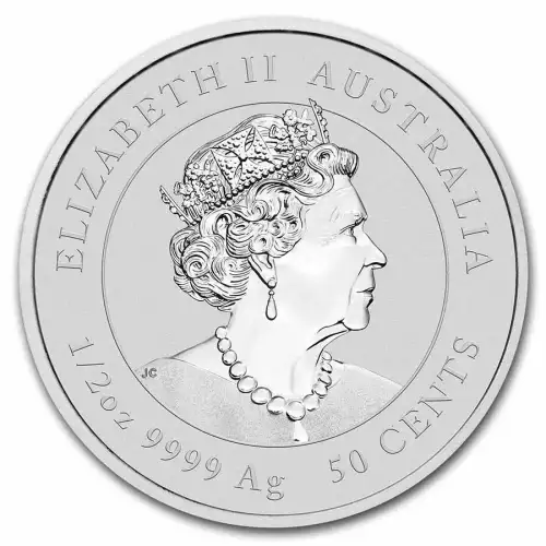 2022 1/2oz Australian Perth Mint Silver Lunar III: Year of the Tiger .9999 Silver Coin  (2)