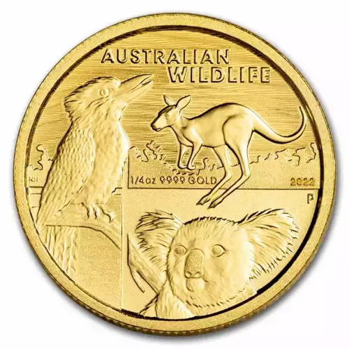 2022 1/4oz Australia Perth Mint Wildlife .9999 Gold Coin 