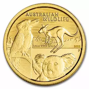 2022 1/4oz Australia Perth Mint Wildlife .9999 Gold Coin 