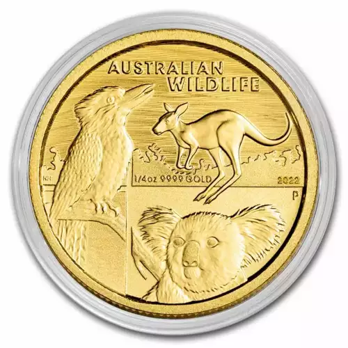 2022 1/4oz Australia Perth Mint Wildlife .9999 Gold Coin  (4)