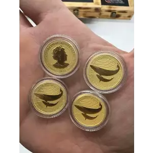 2022 1/4oz Perth Mint Blue Whale .9999 Gold Coin