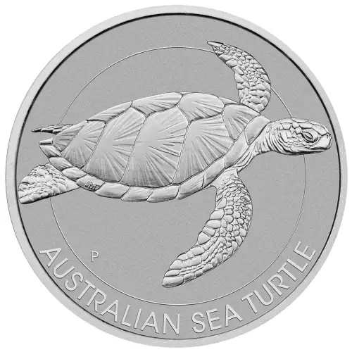 2022 1.5oz Australia Perth Mint Sea Turtle .9999 Silver Coin