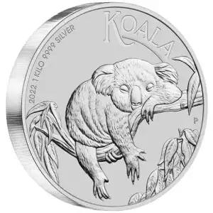 2022 1kg Australian Perth Mint .9999 Silver Koala 