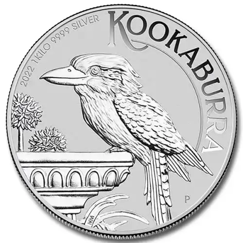 2022 1kg Australian Perth Mint Kookaburra .99999 Silver