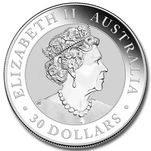 2022 1kg Australian Perth Mint Kookaburra .99999 Silver  (2)