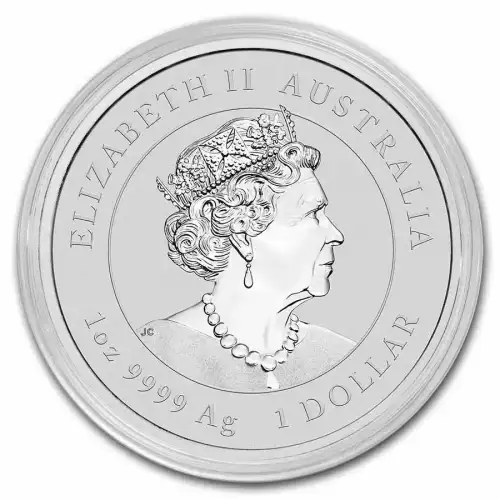 2022 1oz Australian Perth Mint Silver Lunar III: Year of the Tiger .9999 Silver Coin (2)