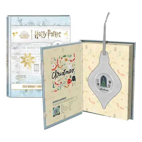 2022 1oz Harry Potter Seasons Greetings .999 Silver Coin  (3)
