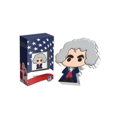 2022 1oz Niue Thomas Jefferson Chibi .999 Silver Coin in OGP