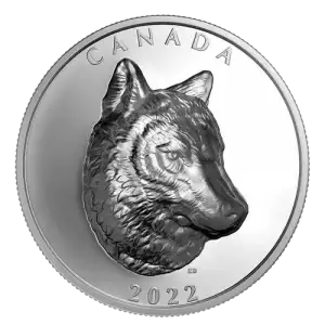 2022 1oz Royal Canadian Mint Timber Wolf Silver .9999 Proof Extraordinarily High Relief Coin