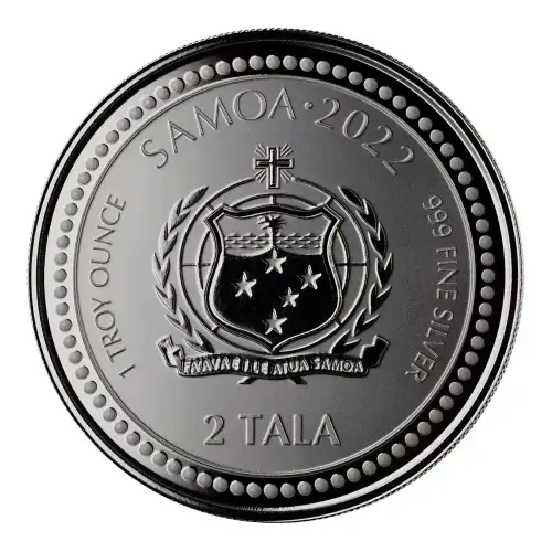 2022 1oz Samoa Seadragon .999 Silver proof- like Coin  (2)