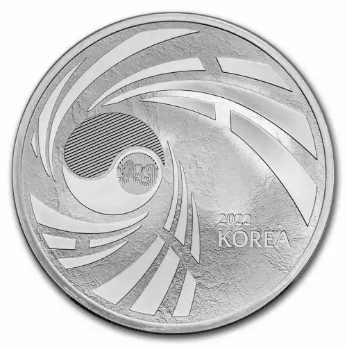 2022 1oz South Korea Taekwondo .999 Silver Bu Medal