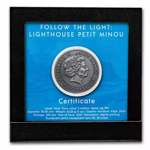 2022 2oz Niue Lighthouse Petit Minou .999 Silver Coin (4)