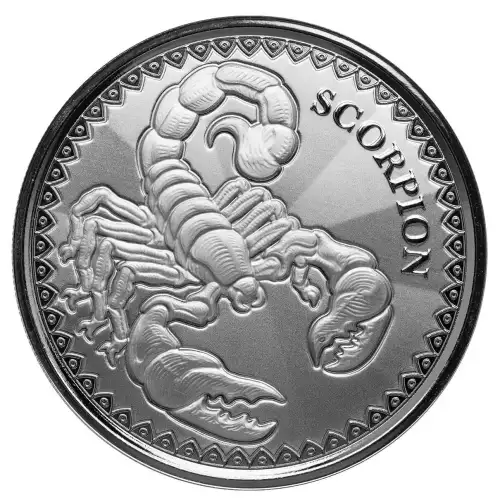 2022 Chad 1oz Scottsdale Mint .999 Silver Scorpion Coin (2)