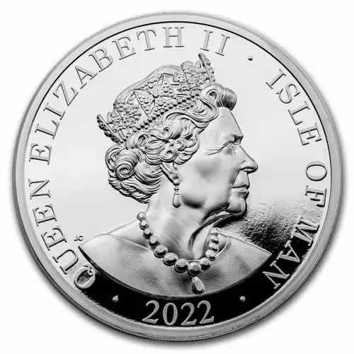  2022 Isle of Man 2 oz .999 Silver Noble Piedfort Ultra High Proof Coin (3)