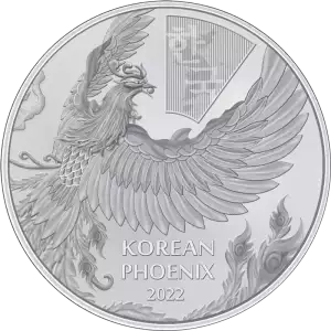 2022 South Korea 1 oz .9999 Silver Phoenix BU