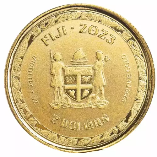 2023 1/10oz Fiji Scottsdale Mint .9999 Gold Koi Fish Coin (2)