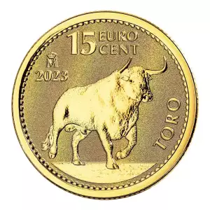 2023 1/10th oz Spanish .9999 Gold Bull Coin