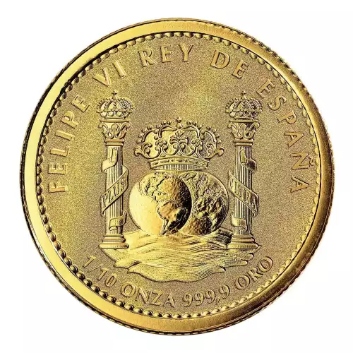 2023 1/10th oz Spanish .9999 Gold Bull Coin (2)