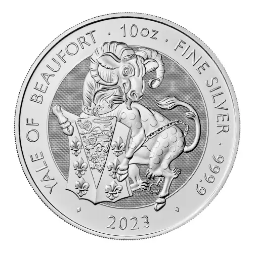 2023 10oz British The Royal Beast - Silver Yale Of Beaufort (5)