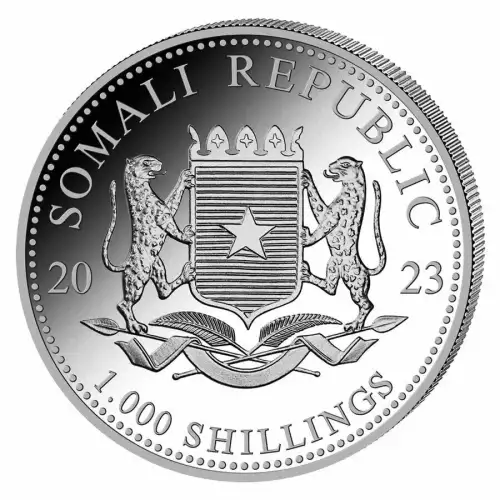 2023 10oz Somalia Elephant .9999 Silver BU Coin  (2)