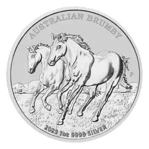 2023 1oz Australia Brumby .9999 Silver BU Coin (2)