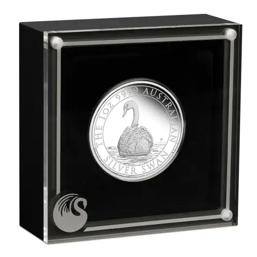 2023 1oz Australia Perth Mint Swan .9999 Silver Proof Coin  (3)