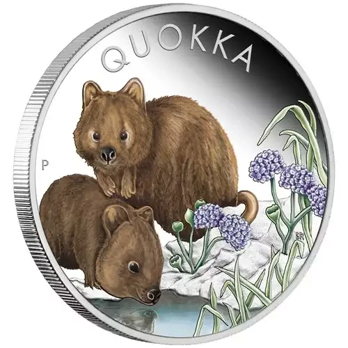 2023 1oz Australia Qyokka .9999 Silver Proof Colorized Coin