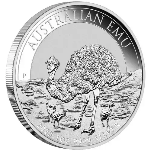 2023 1oz Australian Perth Mint .9999 Silver Emu Coin (2)
