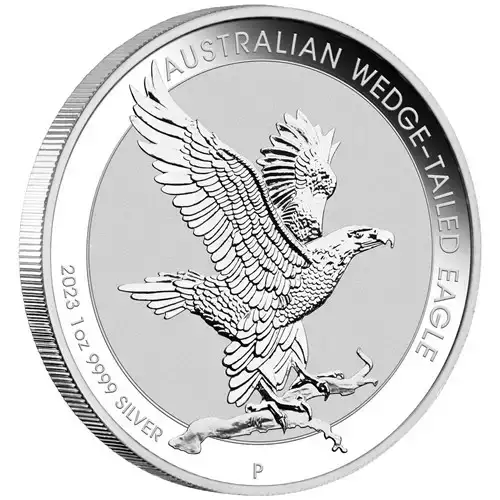2023 1oz Australian Perth Mint .9999 Silver Wedge Tailed Eagle Coin (3)