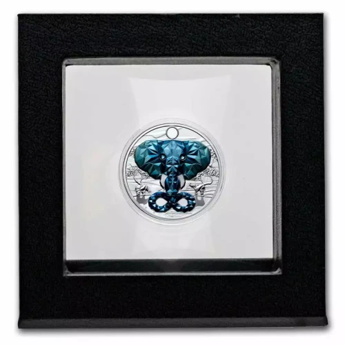 2023 1oz Cameroon Be Great Elephant Proof .999 silver Coin (4)