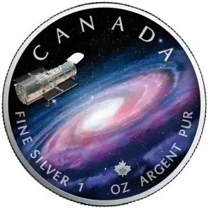 2023 1oz Canada Maple Leaf Milky Way Edition .9999 Silver Coin (3)