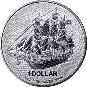 2023 1oz Cook Island .9999 Silver HMS Bounty Coin
